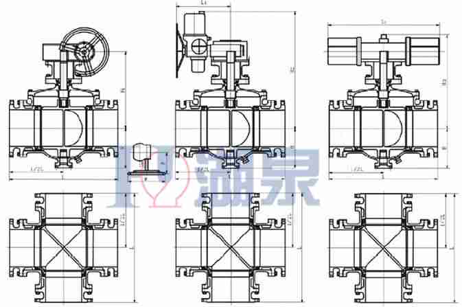 Q946F 不銹鋼四通電動(dòng)球閥